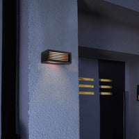 WALL LINE Applique LED lampada moderna parete muro attacco E27 IP54 luce garage giardino terrazzo balcone 230V