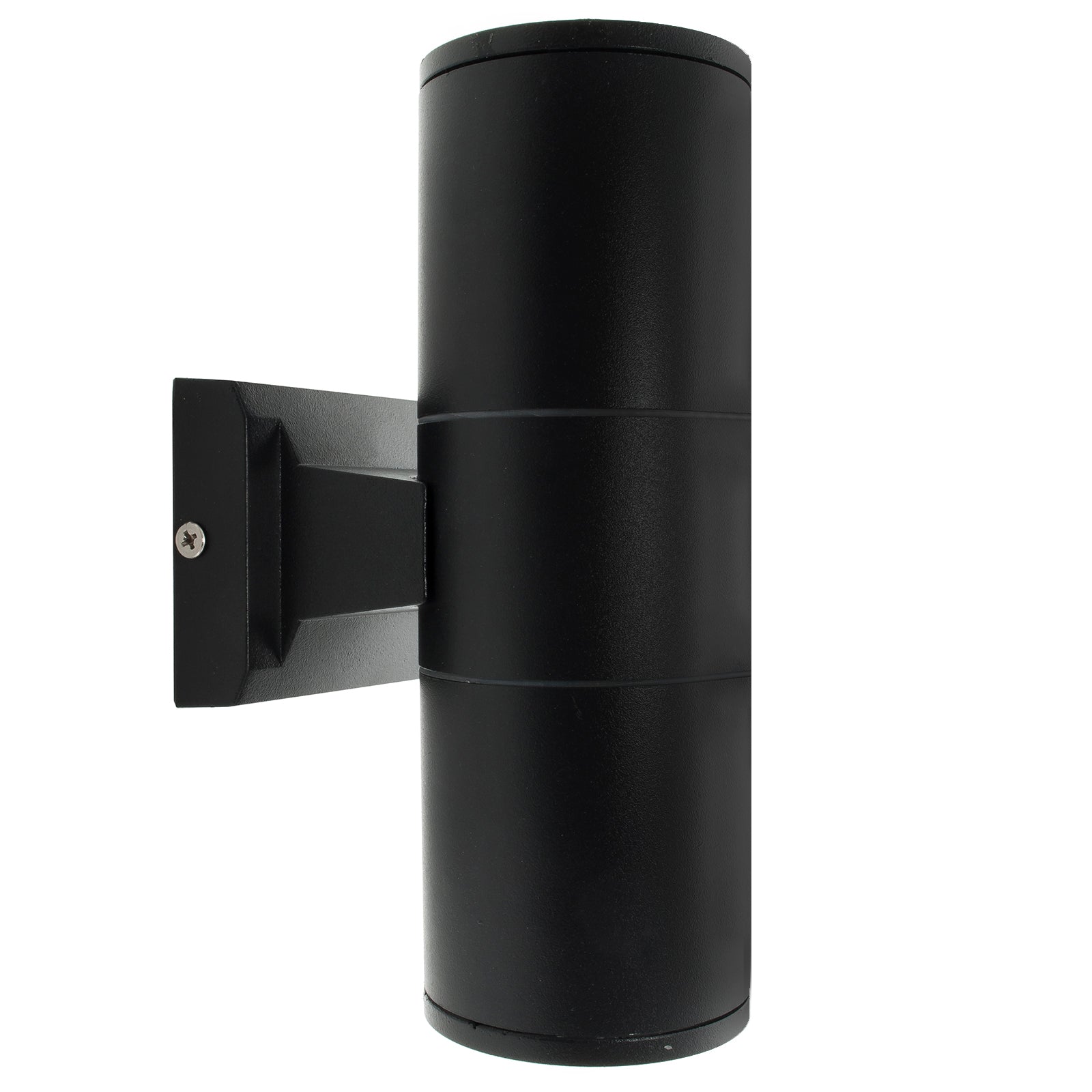 Applique cilindro esterni parete facciata doppio fascio luce GU10 giardino facciate balcone terrazzo 230V COLORE NERO