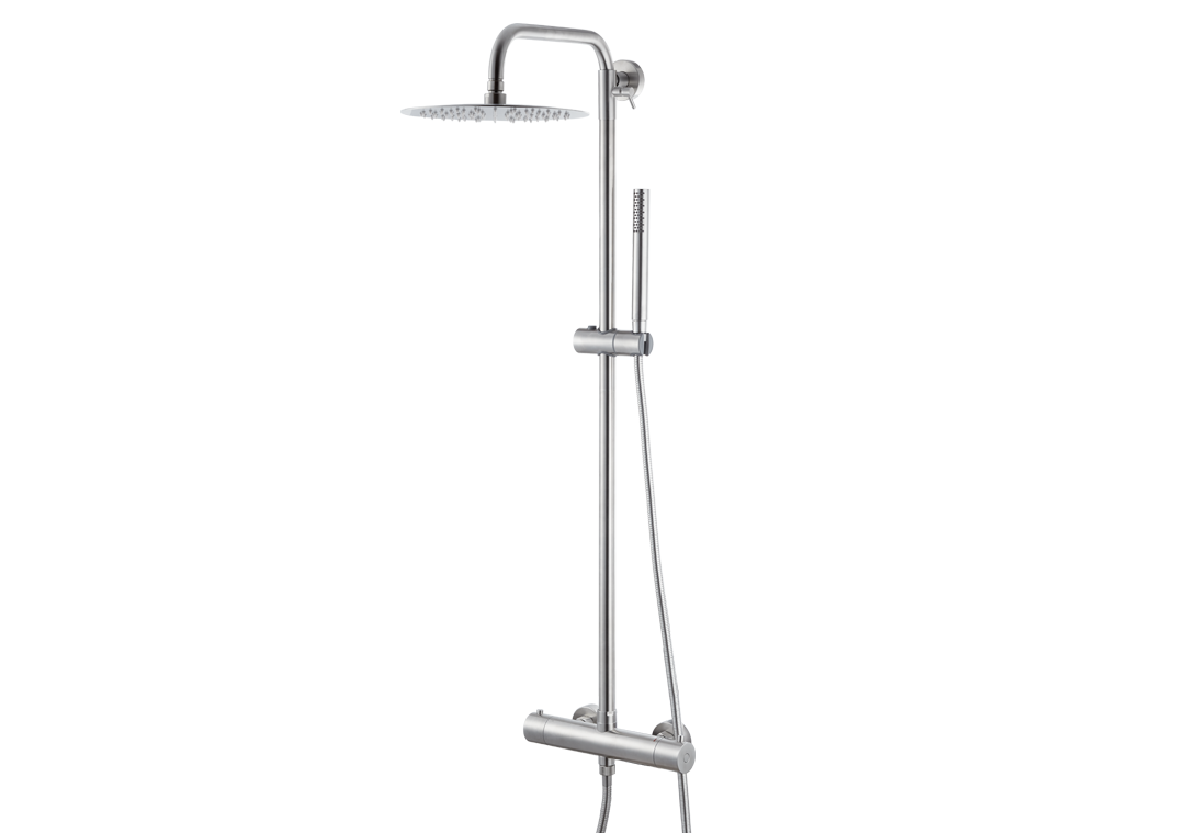 Colonna doccia esterna WELLNESS STEEL V08233 Cromato