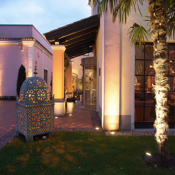 Aton faretto calpestabile quadrato IP67 LED GU10 incasso foro 10cm luci parcheggio giardino viale 230V FORMA QUADRATO