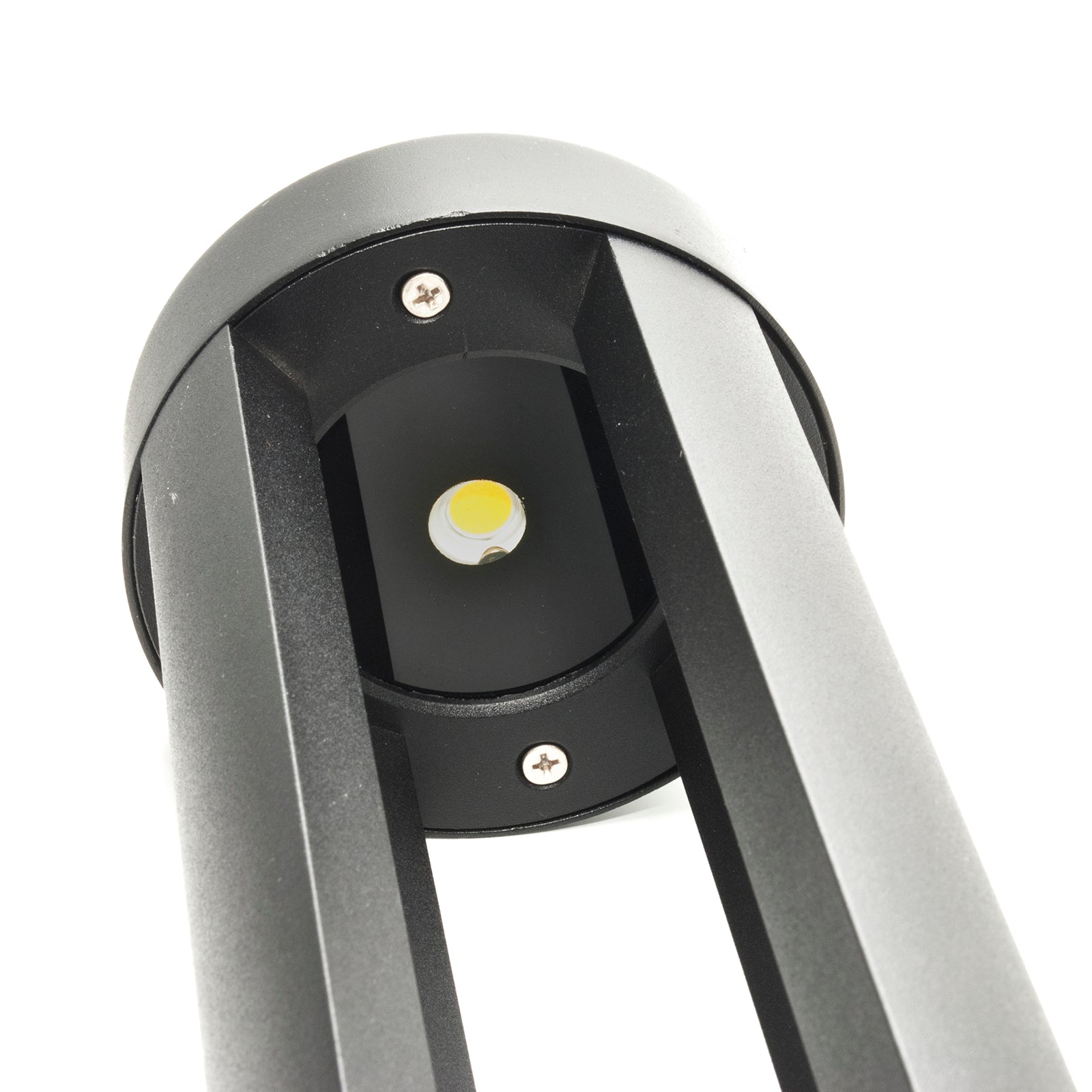 Lampione LED 12W esterno IP65 lampioncino luce giardino cortile viale 60cm 230V NERO 3000K