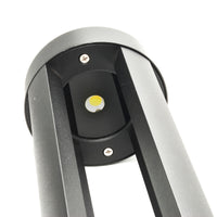 Lampione LED 12W esterno IP65 lampioncino luce giardino cortile viale 60cm 230V NERO 3000K