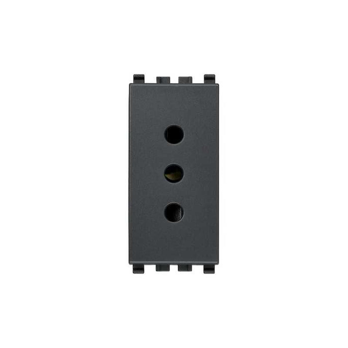 20201 Presa 2P+T 10A P11 Grigio Eikon