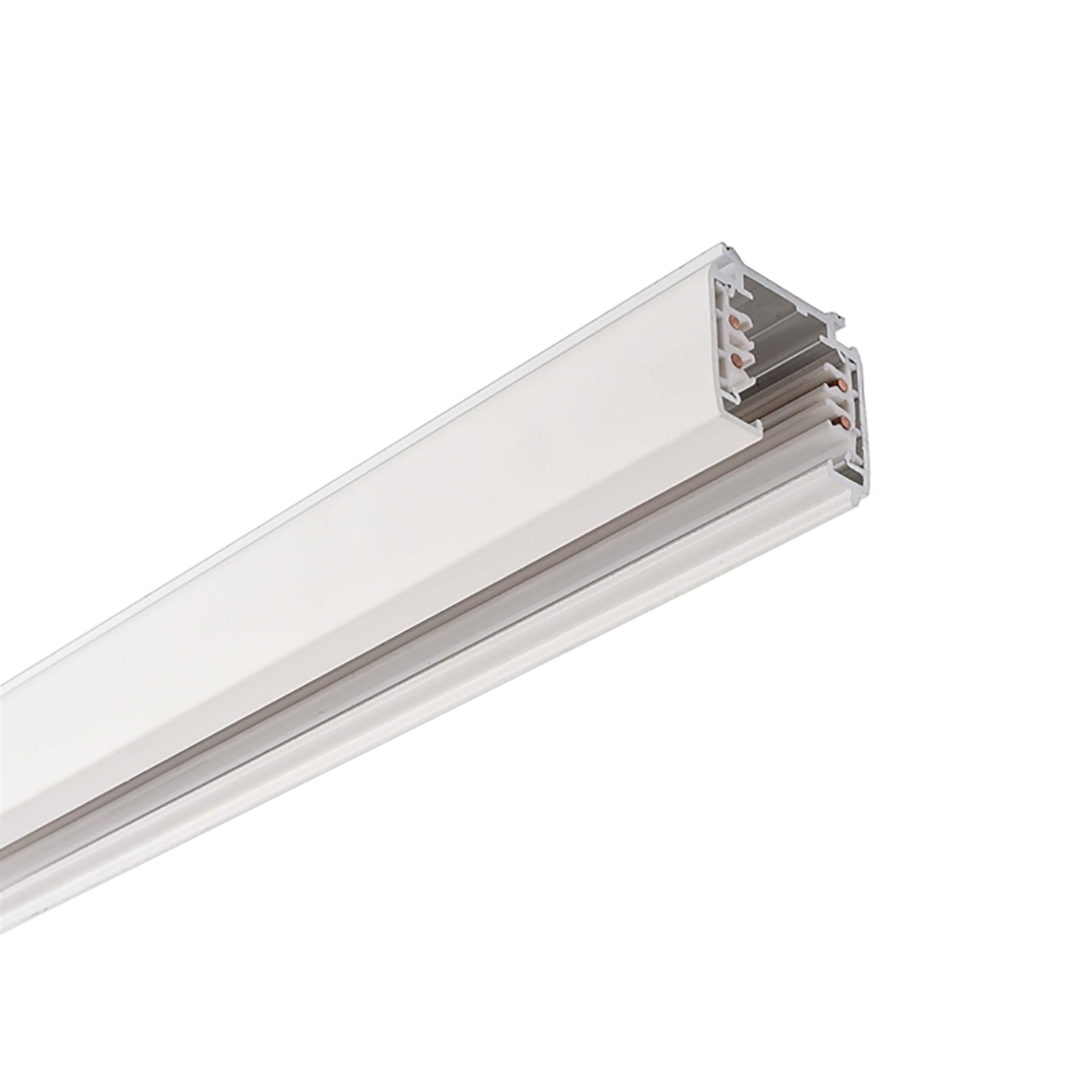Binario Trifase da 1 metro 230V sistema di illuminazione per faretti trifase 3-Phase COLORE BIANCO 1MT
