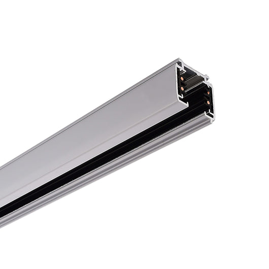 Binario Trifase da 1 metro 230V sistema di illuminazione per faretti trifase 3-Phase COLORE GRIGIO 1MT