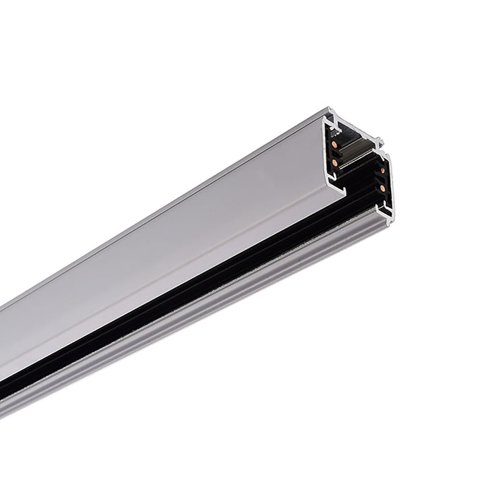 Binario Trifase da 2 metri 230V sistema di illuminazione per faretti trifase 3-Phase COLORE GRIGIO 2MT