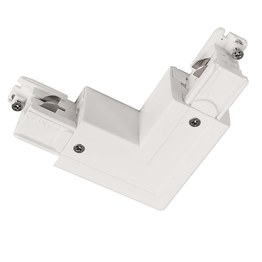 Connettore angolare di tipo a L giunto curvo binario elettrificato track trifase COLORE BIANCO