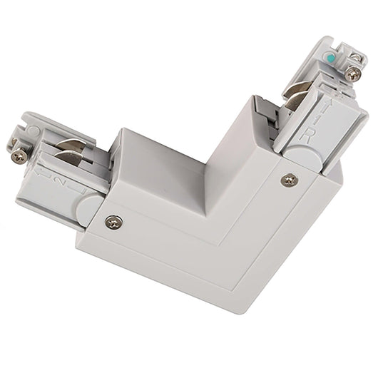 Connettore angolare di tipo a L giunto curvo binario elettrificato track trifase COLORE GRIGIO