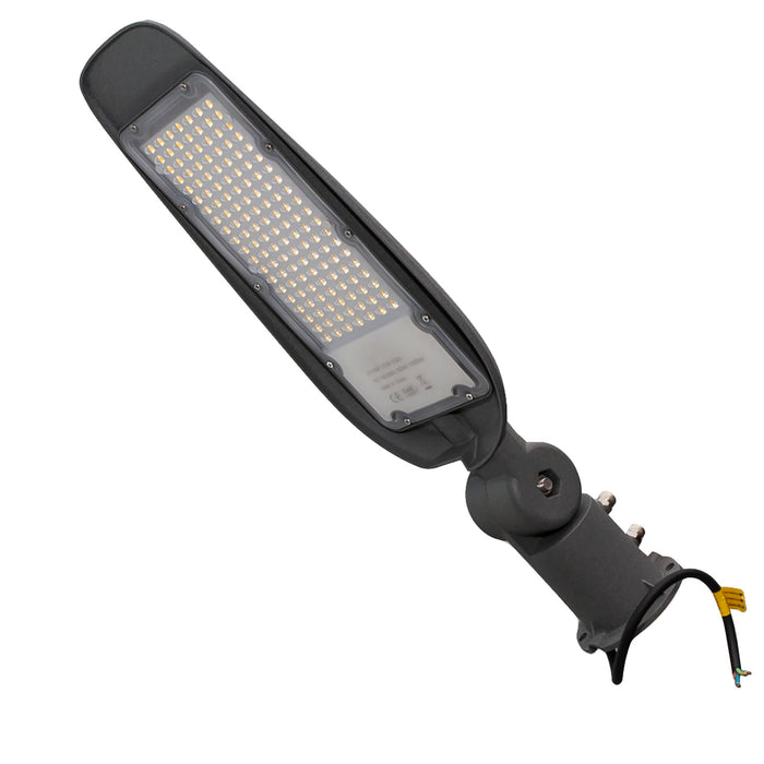 Faro armatura luce stradale IP65 lampione LED inclinabile 180 6500K illuminazione viali giardino 9000lm 230V 100W