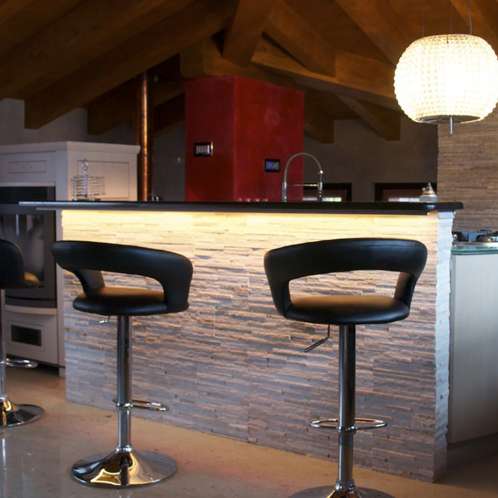 Striscia LED flessibile Strip led Dimmerabile 24V COB lama luce continua 150W 10 metri  profili barre 15000lm 15W/metro 6000K