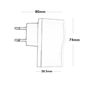 Alimentatore trasformatore da 230V a 12V 1A per telecamere DVR luci LED IP44 COLORE NERO