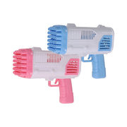 Trade Shop - Pistola Sparabolle Di Sapone A 36 Fori Da 50ml A Pile Gioco Per Bambini 2 Colori 807632 -