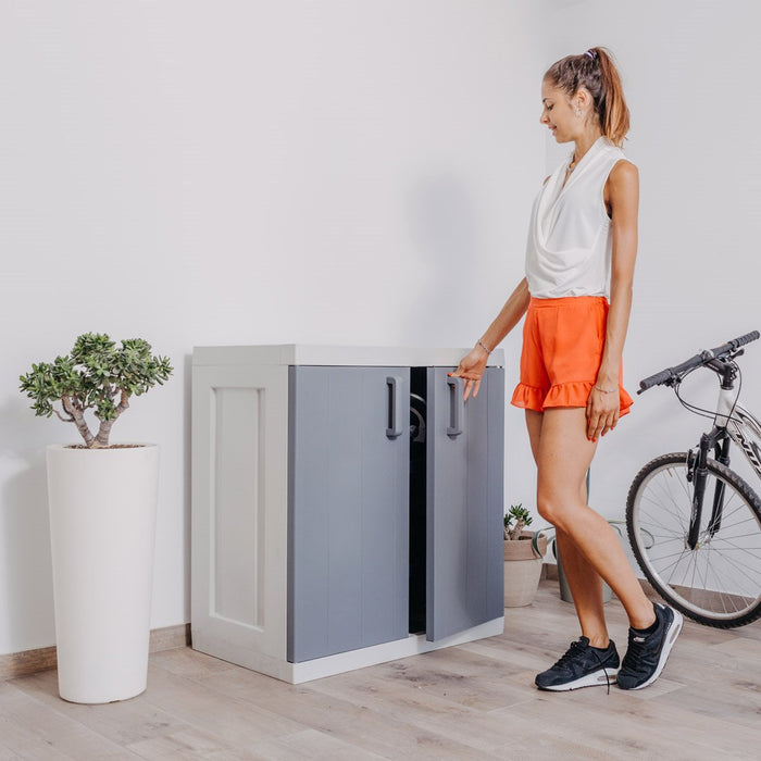 ARMADIO BASSO ANNIVERSARY MEGA 89X54XH96CM BASALT.