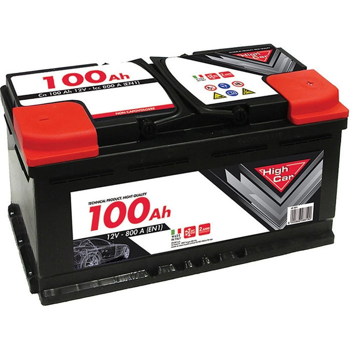 BATTERIA AUTO HIGH CAR 100AH 790A