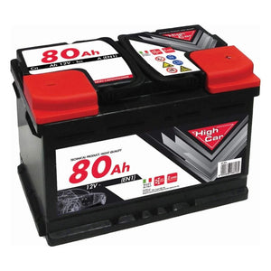 BATTERIA AUTO HIGH CAR 80AH 680A