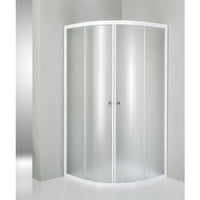 BOX SEMICIRCOLARE 80X80XH185CM PIUMATO BIANCO