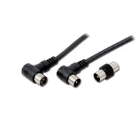 CAVO ANTENNA CON SPINA E PRESA A 90° IEC 9.5MM 20