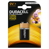 PILA TRANSISTOR 9V DURACELL PLUS +100