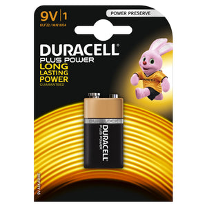 PILA TRANSISTOR 9V DURACELL PLUS +100