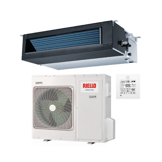 Condizionatore Canalizzato Riello 42000 Btu Aaria Pro AMD 125 PBI R-32 Trifase con Comando a Filo di serie