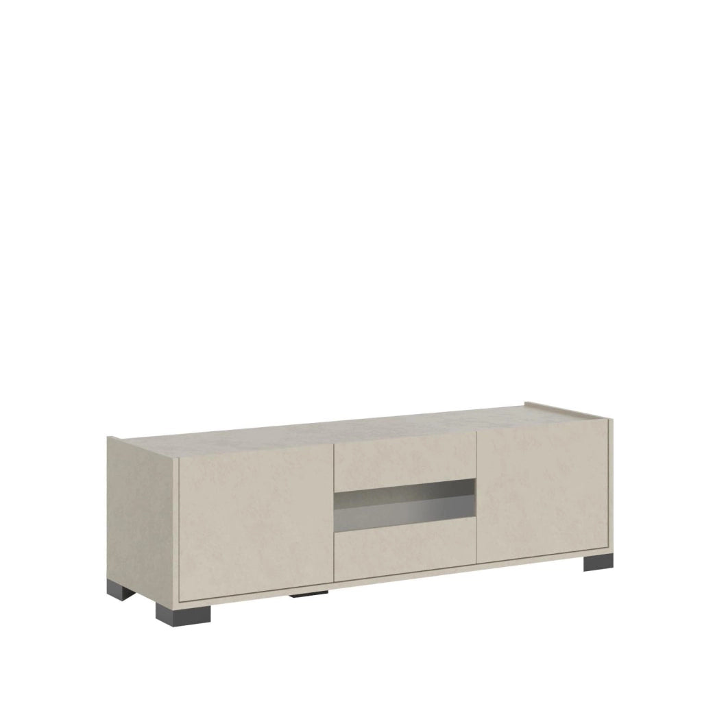 Porta TV 3 ante 130x40x40 cm cashmere - RIFLESSO