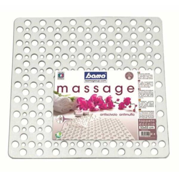 Tappeto doccia massage cm.53x53 bama
