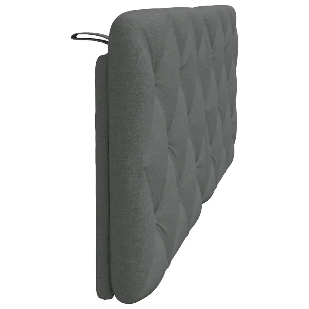 Cuscino Testiera Grigio Scuro 120 cm in Tessuto CFW8140134