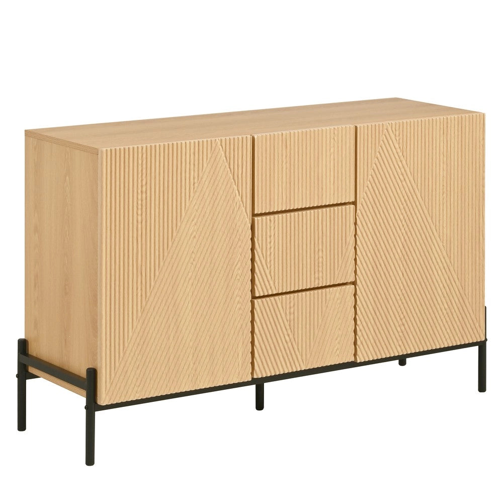Credenza Moderna con Ante e Cassetto ¨C MINIMAL ¨C Legno, Soggiorno