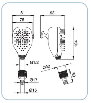 Doccia doccetta per pulizia animali
