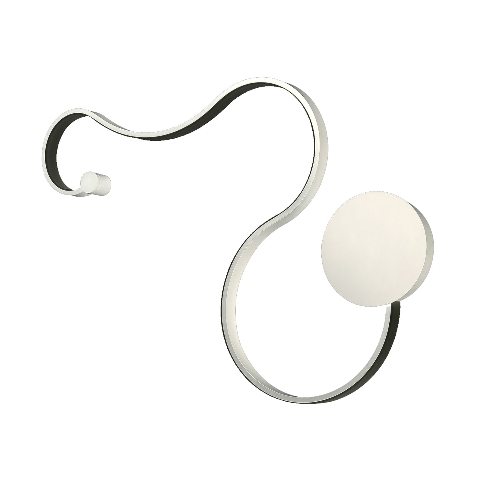 Applique LED 20W CCT 3 STEP da 3000K a 6500K bianco curvo snake lampada moderna luce parete muro camera da letto 230V