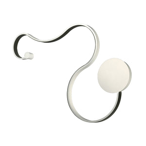 Applique LED 20W CCT 3 STEP da 3000K a 6500K bianco curvo snake lampada moderna luce parete muro camera da letto 230V