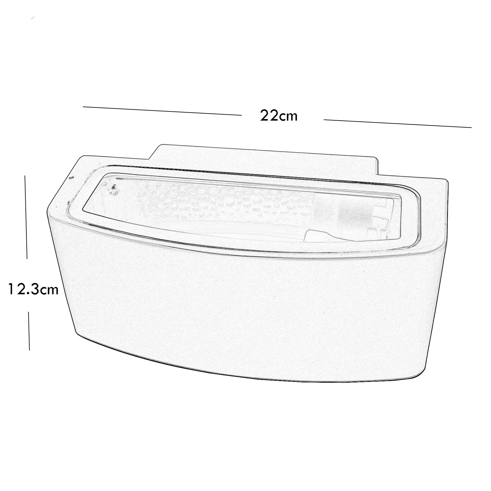 Applique LED lampada parete LED E27 doppia emissione luce ingresso giardino COLORE NERO