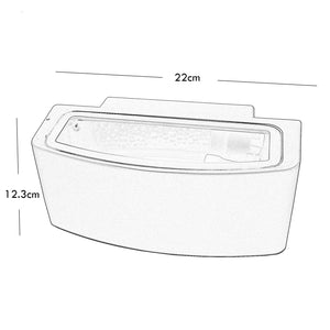 Applique LED lampada parete LED E27 doppia emissione luce ingresso giardino COLORE NERO