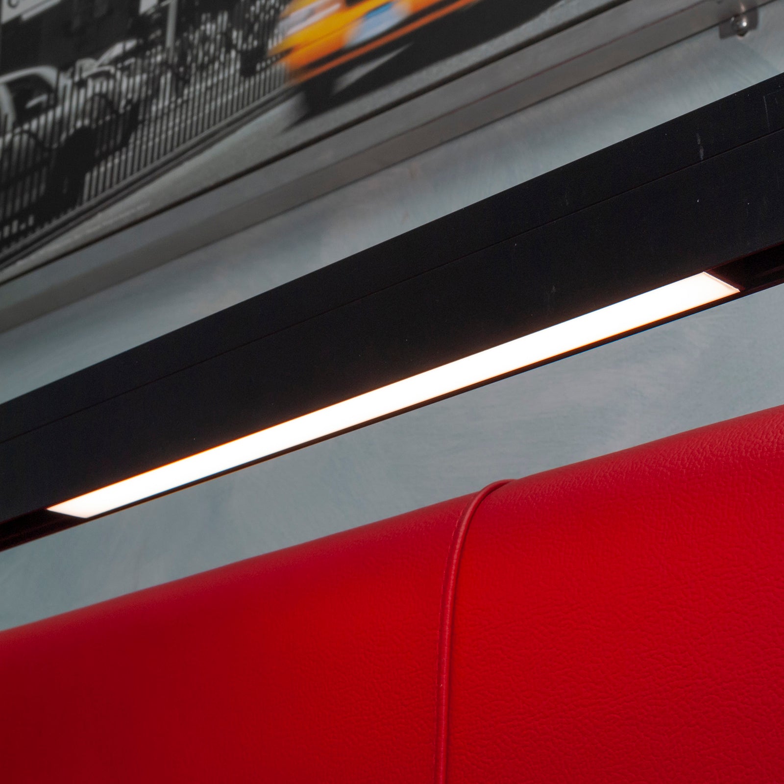 Faretto track magnetico barra slim LED 10W binario 48V hotel ufficio negozio 30cm Dimmerabile luce CCT 3000K 4000K 6400K