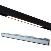 Faretto track magnetico barra slim LED 10W binario 48V hotel ufficio negozio 30cm Dimmerabile luce CCT 3000K 4000K 6400K