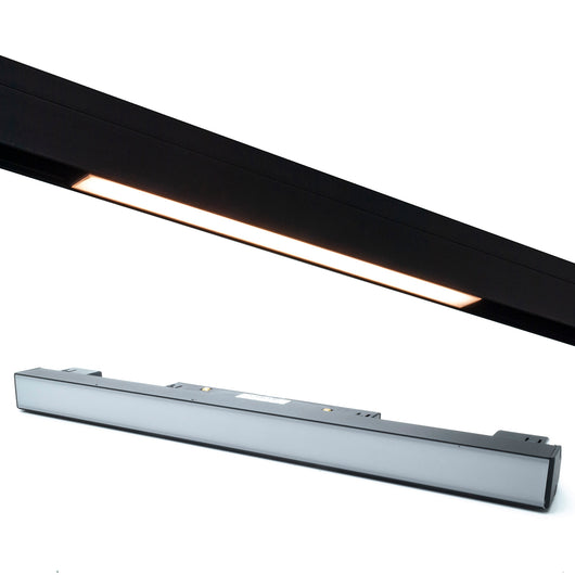 Faretto track magnetico barra slim LED 10W binario 48V hotel ufficio negozio 30cm Dimmerabile luce CCT 3000K 4000K 6400K