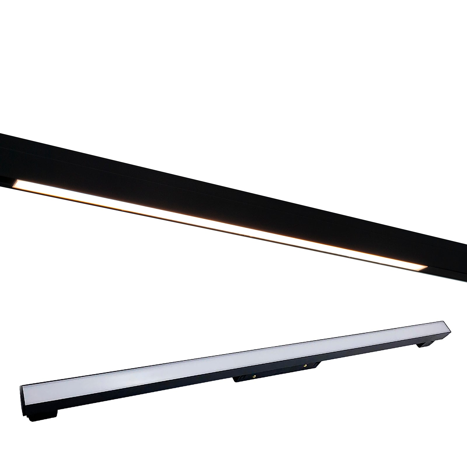 Faretto track magnetico LED 20W binario 48V barra slim luce interni negozio 60cm Dimmerabile luce CCT 3000K 4000K 6400K