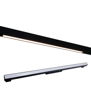 Faretto track magnetico LED 20W binario 48V barra slim luce interni negozio 60cm Dimmerabile luce CCT 3000K 4000K 6400K