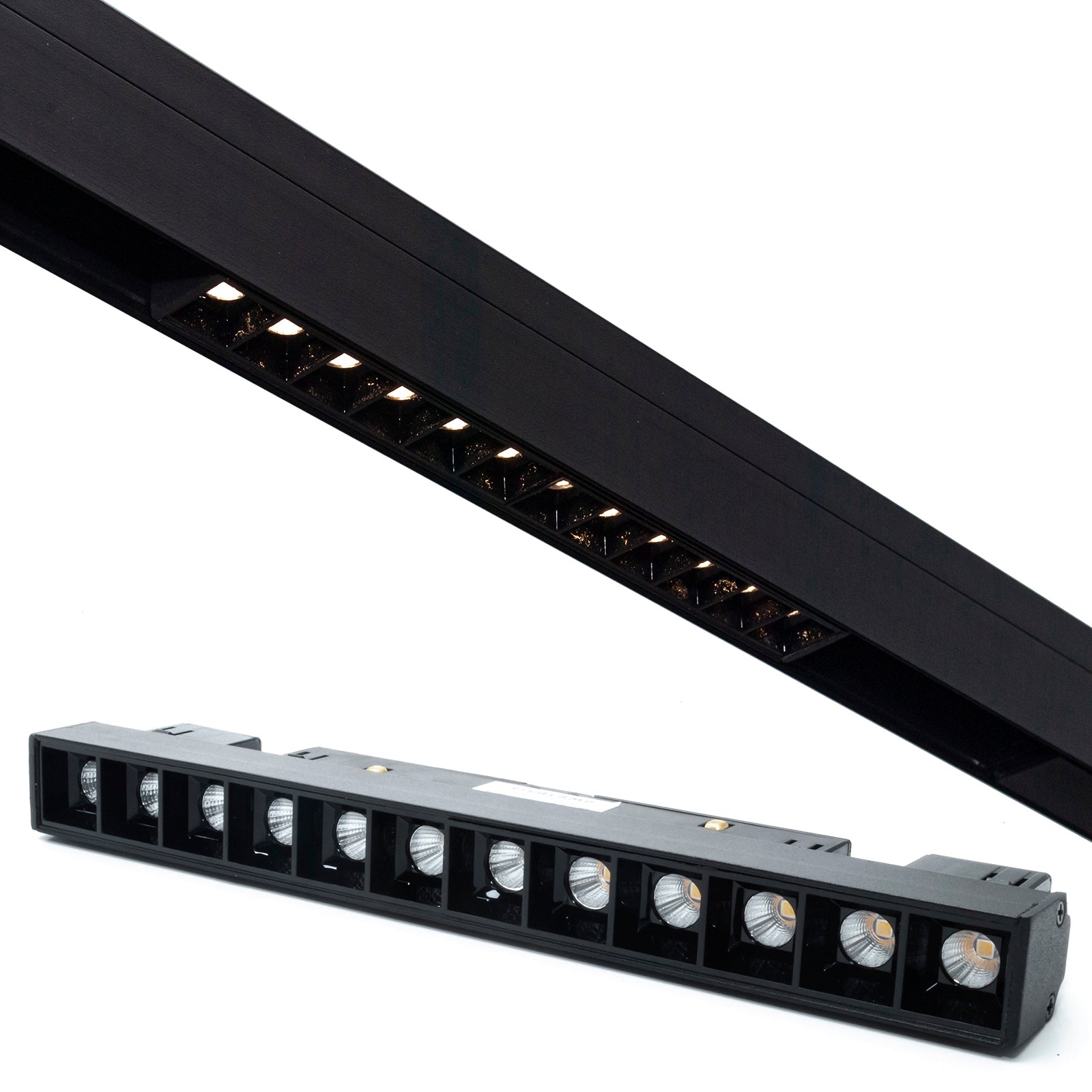 Faretto track magnetico barra LED SPOT 12W binario 48V interni vetrina negozio Dimmerabile luce 3000K 4000K 6400K