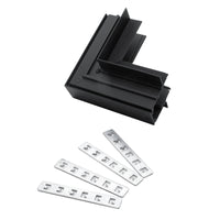 Connettore angolare ad incasso orizzontale binario track magnetico giunto ad L 48V