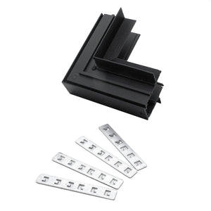 Connettore angolare ad incasso orizzontale binario track magnetico giunto ad L 48V