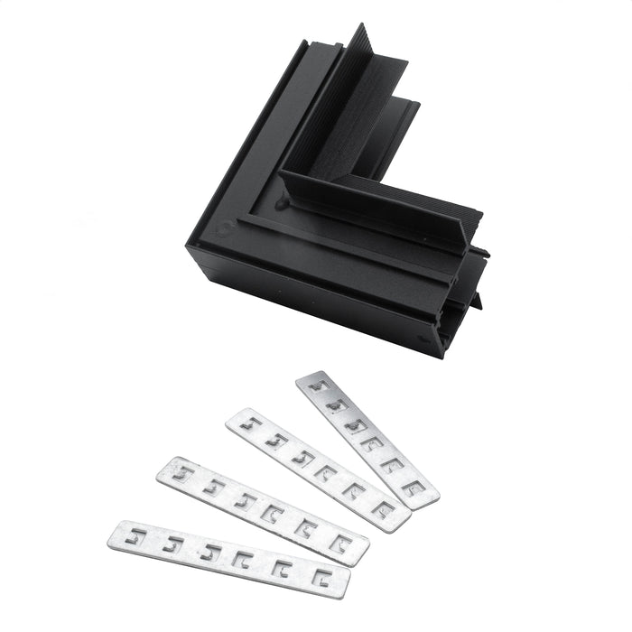 Connettore angolare ad incasso orizzontale binario track magnetico giunto ad L 48V