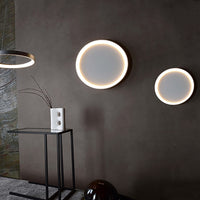 Merope 400 plafoniera tonda LED CCT 30W 3000K 4000K lampada luce soffitto parete ufficio studio 230V 38cm COLORE NERO