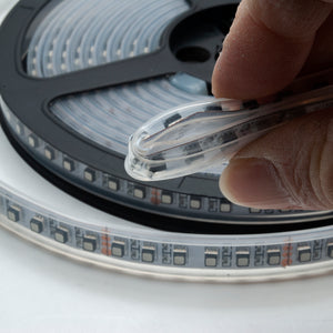 KIT striscia LED IP67 24V RGB 5 metri giochi di luce cromoterapia box doccia sauna WiFi controllo vocale Alexa Google