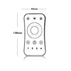Telecomando TOUCH RF 2.4GHz luci LED strisce lampade RGB RGBW 4 zone 4 scenari