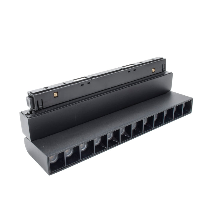 Faretto LED track binario magnetico 48v 12W luce orientabile per ufficio Dimmerabile luce CCT 3000K 4000K 6400K