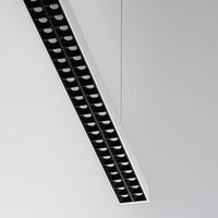 Office Three Lampada sospensione LED 58W pendente dimmerabile doppia emissione luce ufficio 4000K DALI 2.0 230V GRIGIO