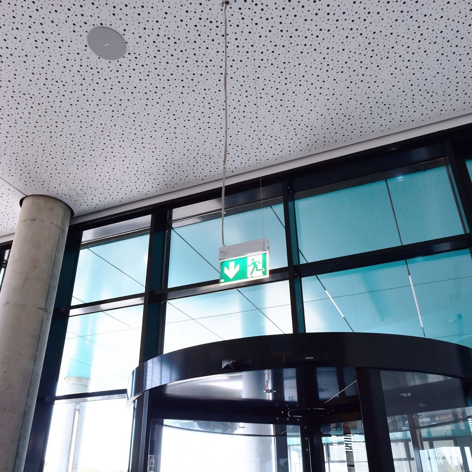 Lampada emergenza LED 3W luce soffitto tabella uscita sicurezza ufficio centri commerciali negozio 230V IP54