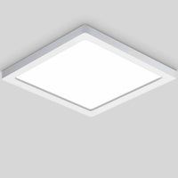Plafoniera LED soffitto lampada parete muro 25W resa 250W luce interni 230V QUADRATA LUCE NATURALE 4000K