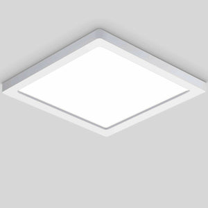 Plafoniera LED soffitto lampada parete muro 25W resa 250W luce interni 230V QUADRATA LUCE NATURALE 4000K